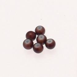 Perles magiques rondes Ø5mm couleur Marron (x 6)