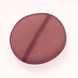 Perle en résine disque Ø40mm couleur marron brun mat (x 1)