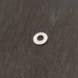 Perle en métal brossé forme rondelle Ø5mm couleur Argent (x 1)