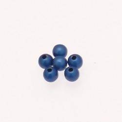 Perles magiques rondes Ø5mm couleur bleu (x 6)