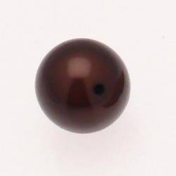 Perles magiques rondes Ø25mm couleur chocolat (x 1)