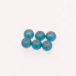Perles magiques rondes Ø5mm couleur Bleu Turquoise (x 6)