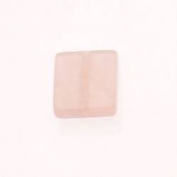 Perle en résine carré 18x18mm couleur rose brillant (x 1)