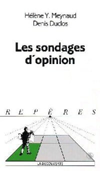 Livrenpoche : Les sondages d'opinion - Hélène Meynaud, Denis Duclos - Livre