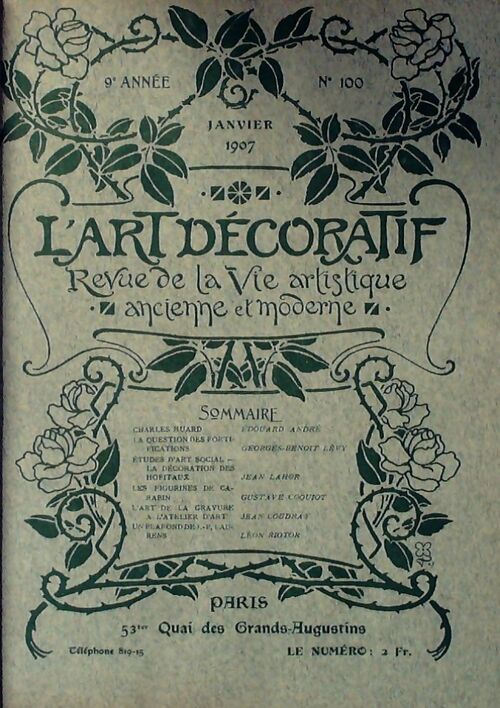 L'art décoratif Tome XXVII : Janvier-Juin 1907 - Fernand Roches -  L'art décoratif - Livre