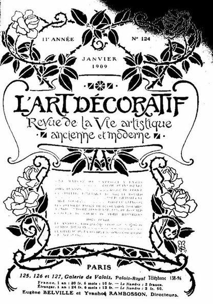L'art décoratif Tome XX : Janvier-Juin 1909 - Fernand Roches -  L'art décoratif - Livre