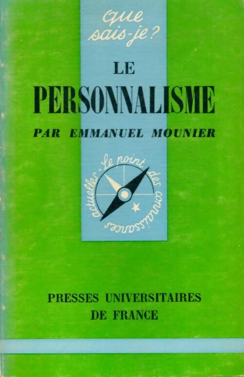 Livrenpoche : Le personnalisme - Emmanuel Mounier - Livre