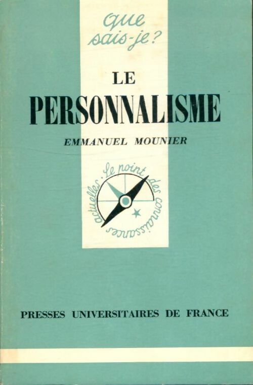 Livrenpoche : Le personnalisme - Emmanuel Mounier - Livre