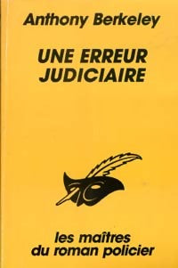 Livrenpoche : Une erreur judiciaire - Anthony Berkeley - Livre