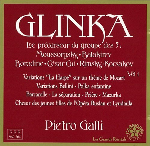 Livrenpoche : Variations La Harpe Sur Un Thème De Mozart - Variations Bellini - Polka Enfantine - Barcarolle... (Import anglais) - Pietro Galli - CD
