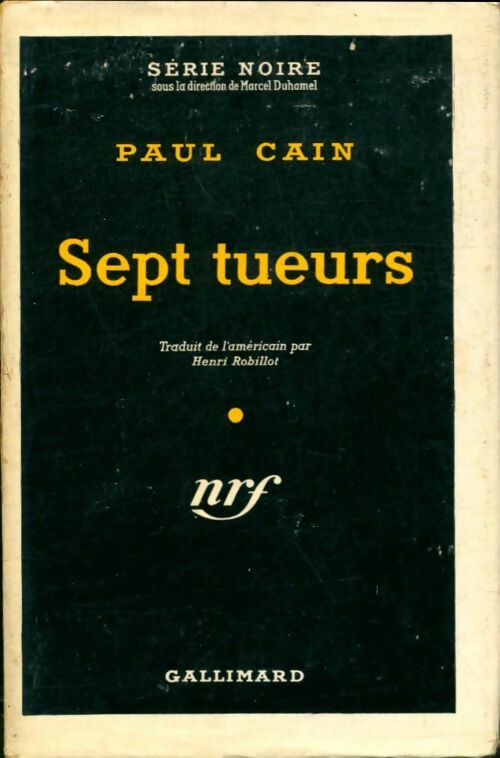Livrenpoche : Sept tueurs - Paul Cain - Livre