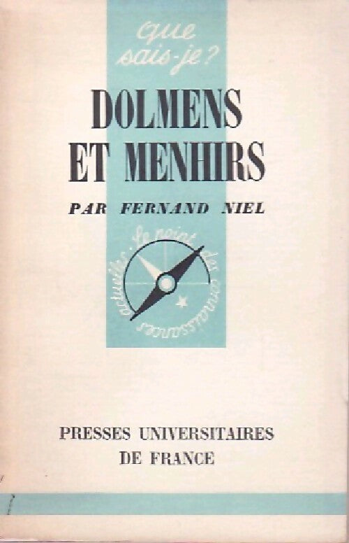 Dolmens et menhirs - Fernand Niel - Livre