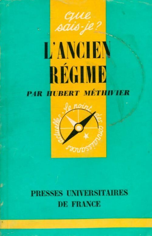 Livrenpoche : L'ancien régime - Hubert Méthivier - Livre