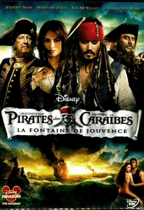 Livrenpoche : Pirates des Caraïbes 4 : la fontaine de jouvence - Marshall, Rob - DVD