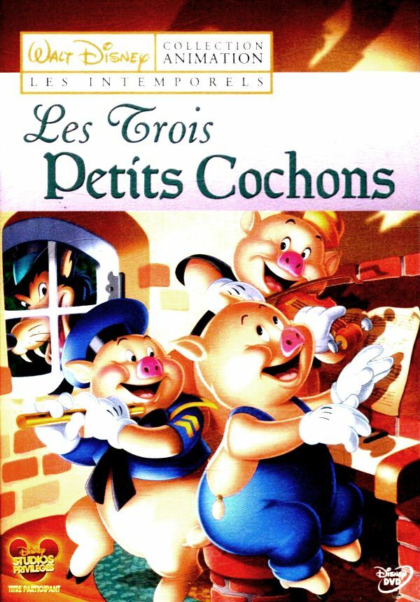 Livrenpoche : Les Trois Petits cochons - Burt Gillett, David Hand, Jack Hannah, Clyde Geronimi, Wilfred Jackson - DVD