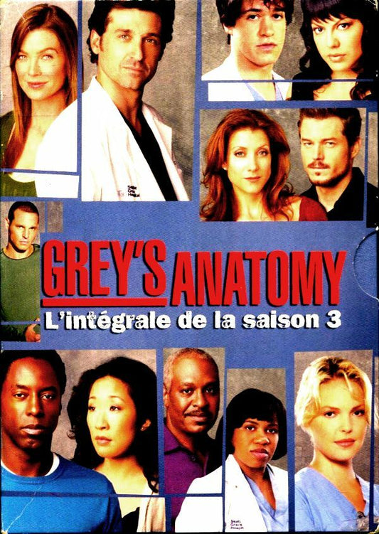Livrenpoche : Grey's Anatomy : L'intégrale saison 3 - Coffret 7 DVD - Seith Mann, Michael Grossman, Patrick Dempsey, Katherine Heigl, Daniel Minahan, Jeff Melman, Jessica Yu, Rob Corn, Julie Anne Robinson, James Frawley, Tom Verica, Ellen Pompeo, Sandra Oh, Tamra Davis, Christopher Misiano, Adam Arkin, Dan Lerner, Justin Chambers, T.R. Knight, Chandra Wilson, James Pickens Jr., Greg Yaitanes, Isaiah Washington - DVD