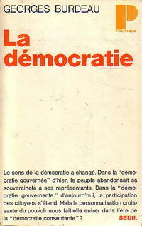 Livrenpoche : La démocratie - Georges Burdeau - Livre