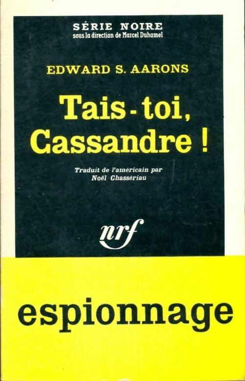 Livrenpoche : Tais-toi, Cassandre ! - Edward S. Aarons - Livre