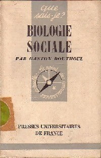 Livrenpoche : Biologie sociale - Gaston Bouthoul - Livre