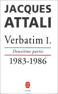 Livrenpoche : Verbatim I Tome II - Jacques Attali - Livre