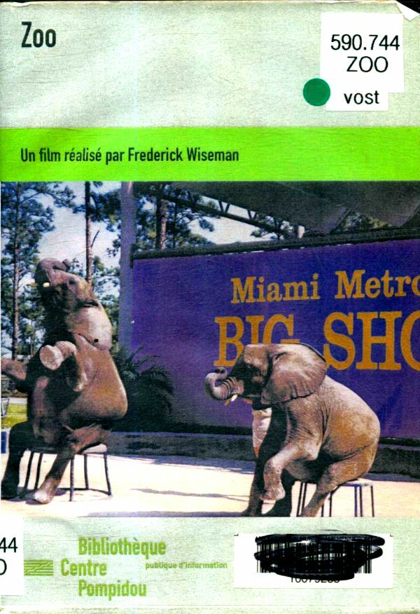 Livrenpoche : Zoo - Frederick Wiseman - DVD