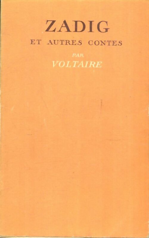 Livrenpoche : Zadig et autres contes - Voltaire - Livre