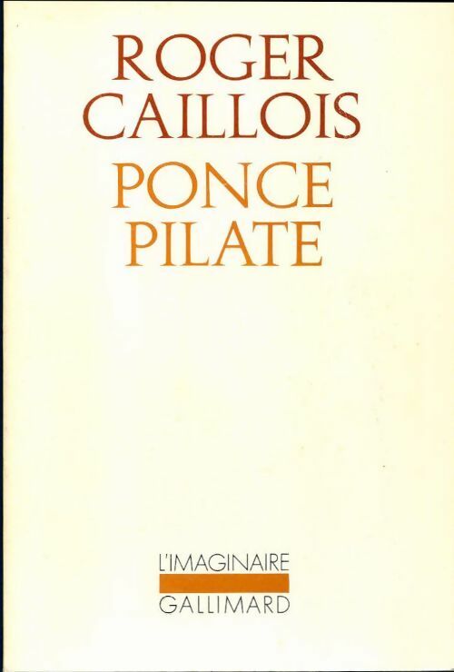 Livrenpoche : Ponce Pilate - Roger Caillois - Livre