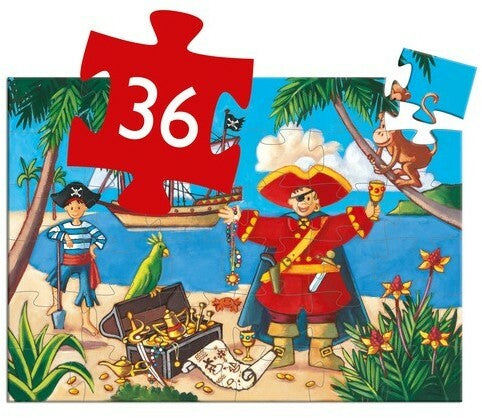 Livrenpoche : Le pirate et son trésor - 36 pcs -  - jeuSociete