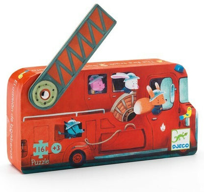 Livrenpoche : Le Camion de Pompier - 16 pcs -  - jeuSociete