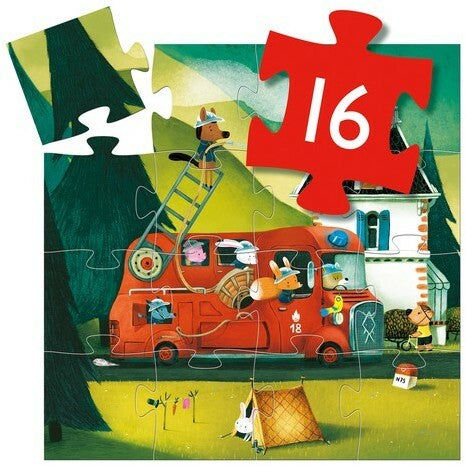Livrenpoche : Le Camion de Pompier - 16 pcs -  - jeuSociete