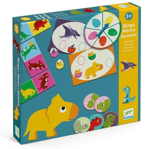 Livrenpoche : Bingo Memo Domino - Dinosaures -  - jeuSociete