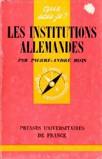 Livrenpoche : Les institutions allemandes - Pierre-André Bois - Livre