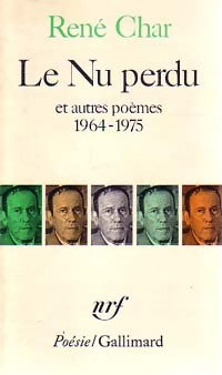 Livrenpoche : Le nu perdu - René Char - Livre