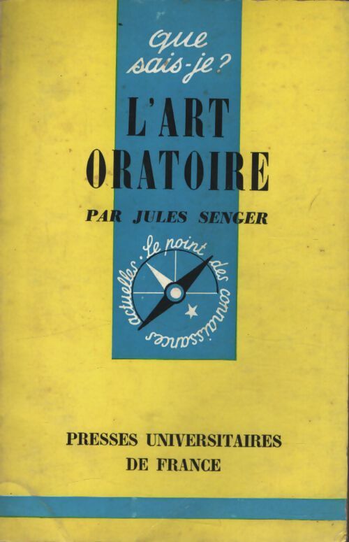 L'art oratoire - Jules Senger - Livre