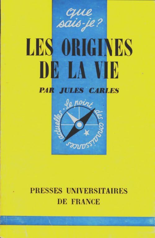 Livrenpoche : Les origines de la vie - Jules Carles - Livre