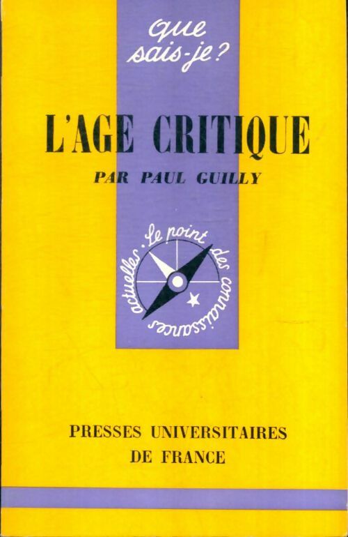 Livrenpoche : L'âge critique - Dr P. Guilly - Livre