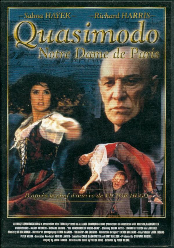 Livrenpoche : Quasimodo - Notre Dame de Paris - Peter Medak, Mandy Patinkin, Richard Harris, Salma Hayek, Edward Atterton, Jim Dale, Benedick Blythe, Nigel Terry, Trevor Baxter - DVD