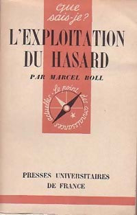 L'exploitation du hasard - Marcel Boll - Livre