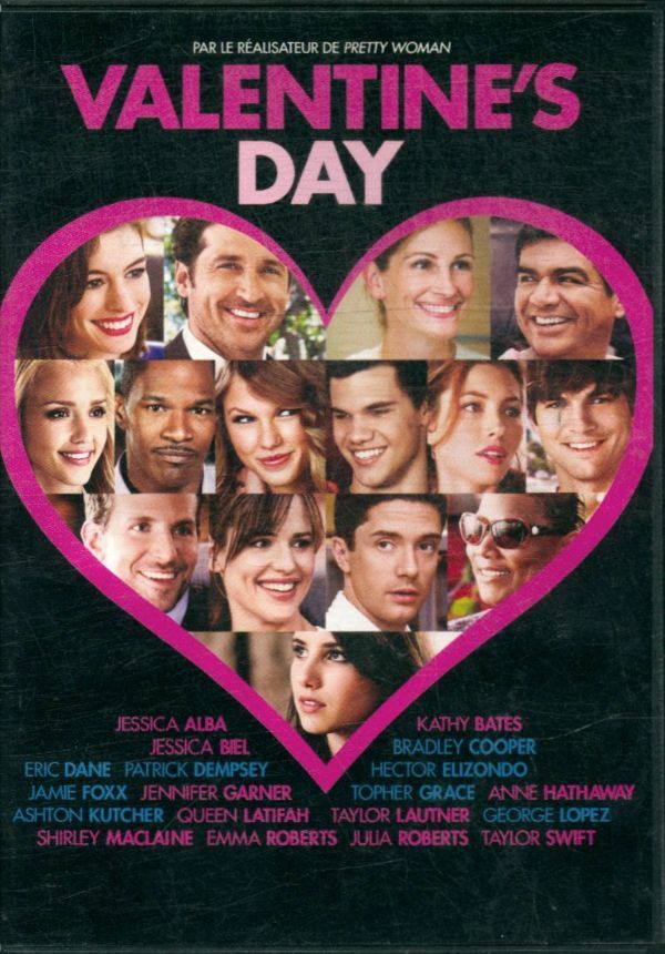 Livrenpoche : Valentine's Day - Julia Roberts, Jessica Alba, Anne Hathaway, Jessica Biel, Jennifer Garner, Bradley Cooper, Jamie Foxx, Patrick Dempsey, Ashton Kutcher, Eric Dane, Topher Grace, Kathy Bates, Shirley MacLaine, Queen Latifah, Garry Marshall - DVD