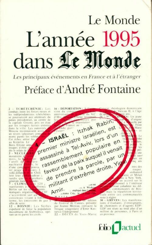L'année 1995 dans Le Monde - Collectif -  Folio Actuel - Livre