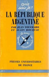 Livrenpoche : La République argentine - Jean Touchard - Livre