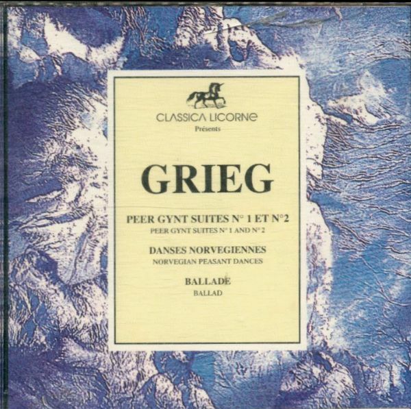 Livrenpoche : GRIEG : Peer Gynt suite 1 et 2 / Danses Norvégiennes / Ballade - Stefan Jeschko, Slovak Philharmonica Orchestra - CD