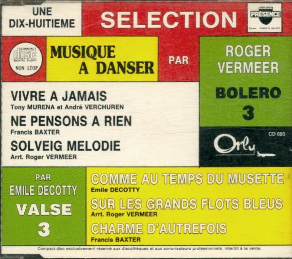 Livrenpoche : Sélection de musiques à danser par Roger Vermeer -  - CD