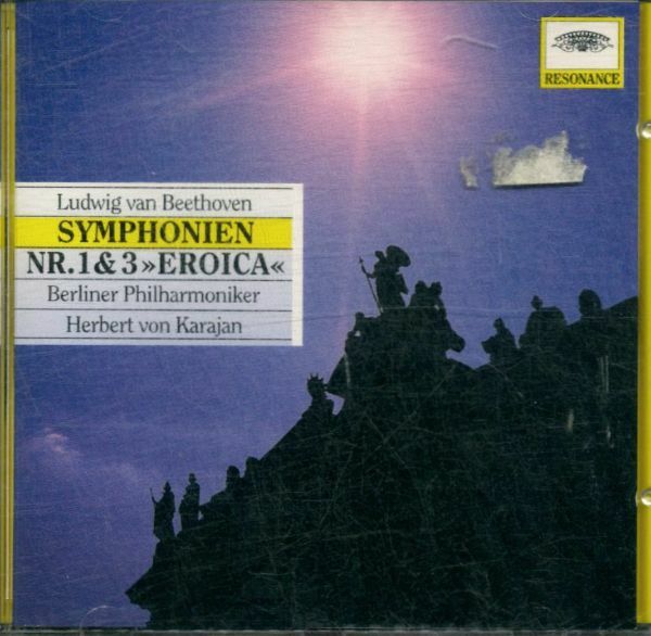 Livrenpoche : Beethoven: Symphonien 1 & 3 "Eroica" - Von Karajan, Herbert - CD