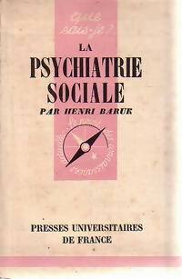 Livrenpoche : La psychiatrie sociale - Henri Baruk - Livre