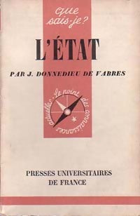 Livrenpoche : L'Etat - Jacques Donnedieu de Vabres - Livre