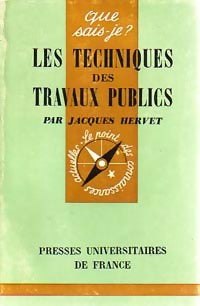 Livrenpoche : Les techniques des travaux publics - J. Hervet - Livre