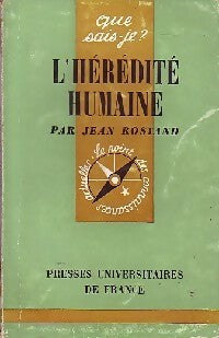 Livrenpoche : L'hérédité humaine - Jean Rostand - Livre
