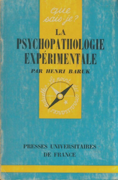 Livrenpoche : La psychopathologie expérimentale - Henri Baruk - Livre