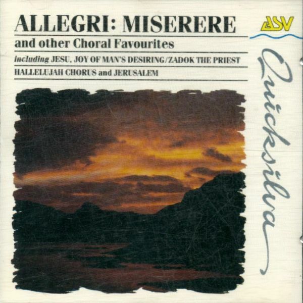 Livrenpoche : Allegri: Miserere and other choral favourites -  - CD